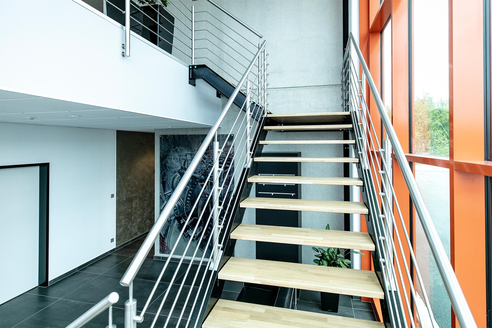Treppe im Firmengebäude